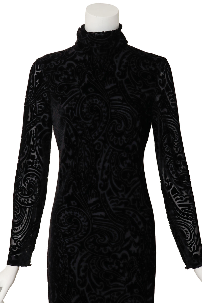 Ralph Lauren 1992 F/W Velvet Burnout Gown – Recess