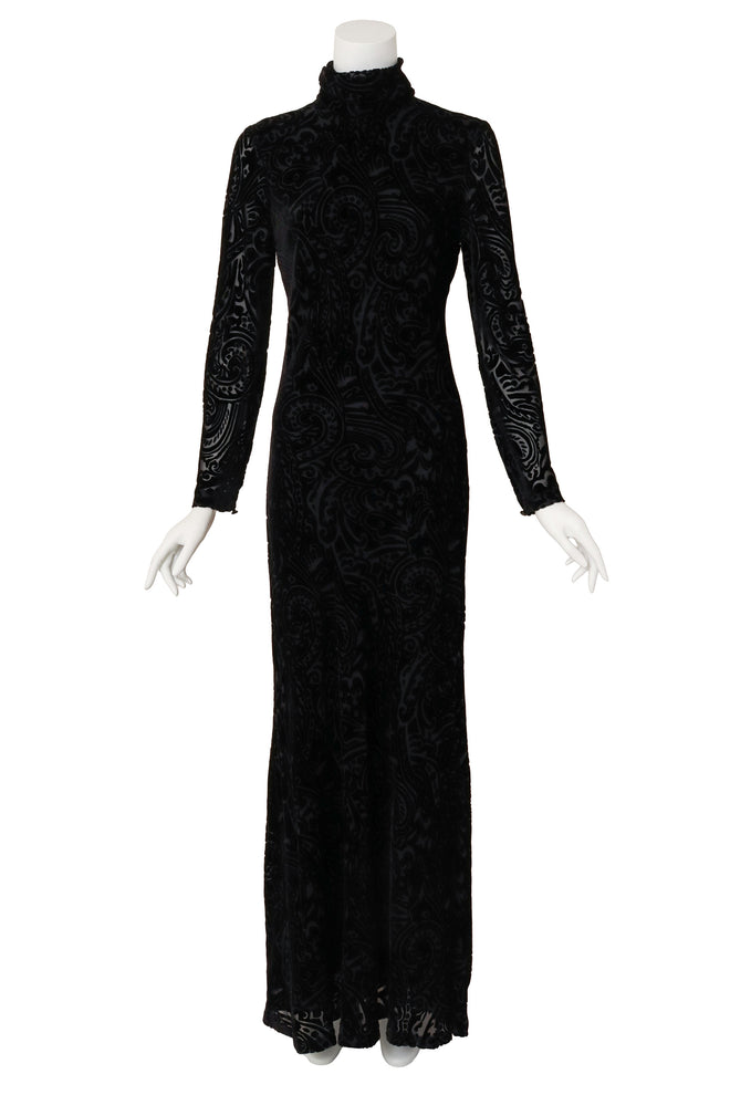 velvet gown by Ralph Lauren on mannequin @ Recess LA