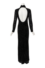 velvet gown by Ralph Lauren on mannequin back @ Recess LA