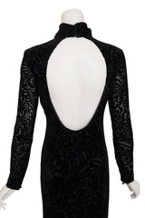 velvet gown by Ralph Lauren on mannequin back close @ Recess LA