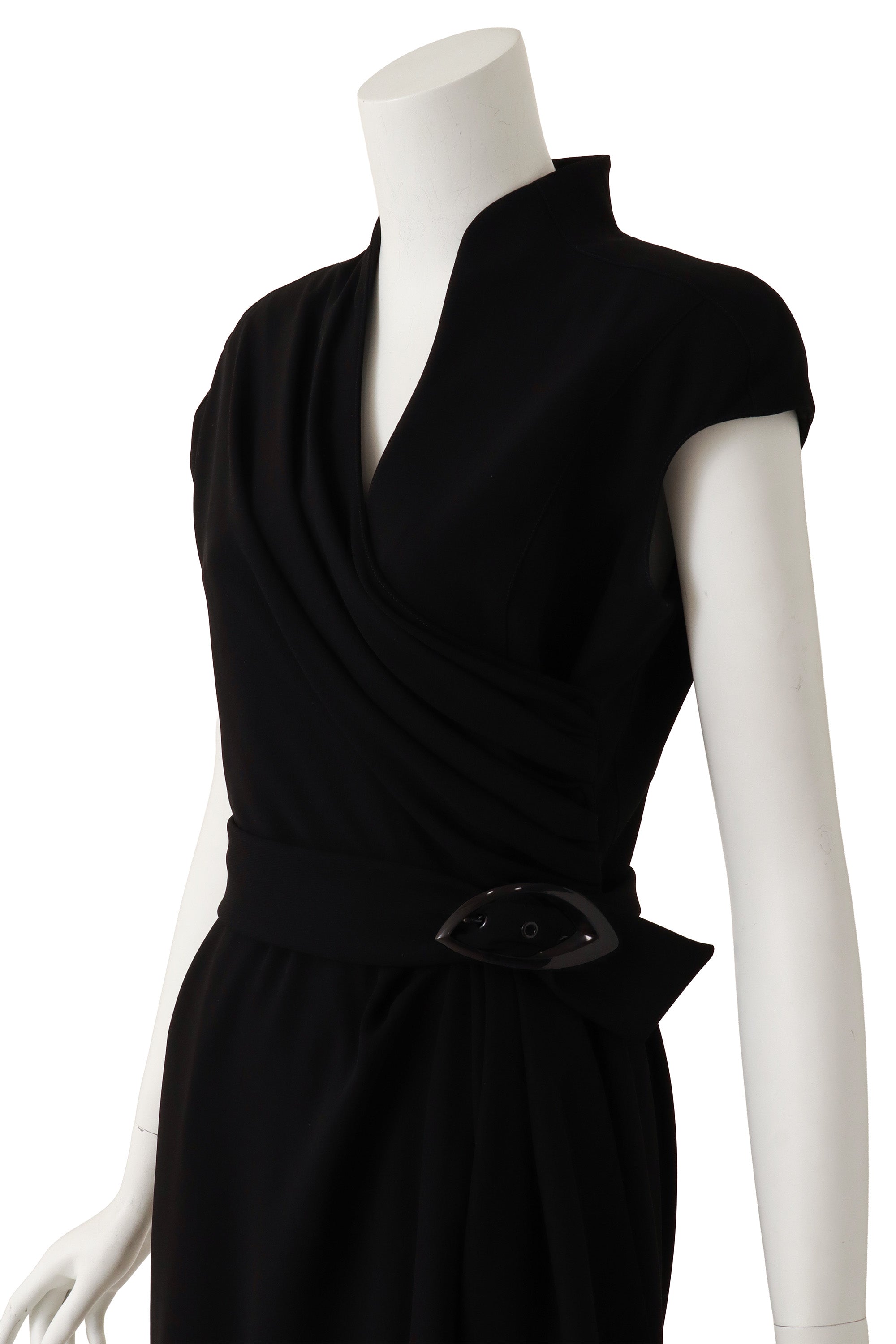 wrap dress by Thierry Mugler on mannequin close  @ Recess LA