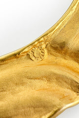 Vintage Clara Studio Ribbed Crescent Collar Necklace signature @recess la