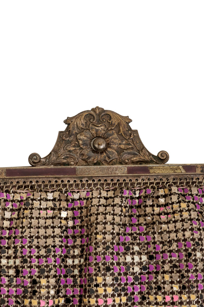 Vintage Inlay Frame Diamond Mesh Bag clasp @ Recess LA