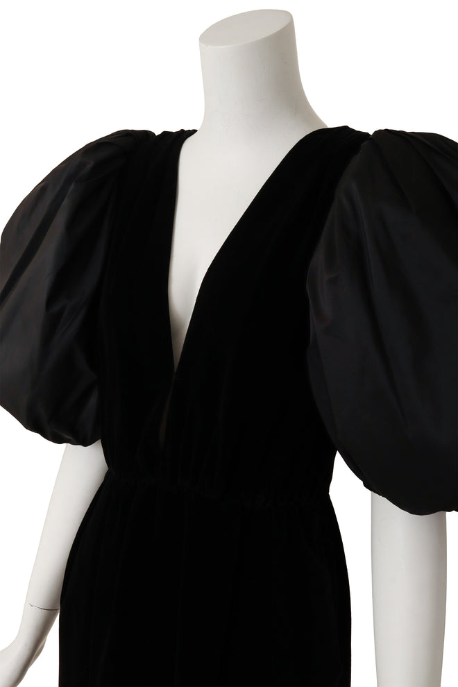 balloon sleeve dress by Yves Saint Laurent on mannequin close @ Recess LA