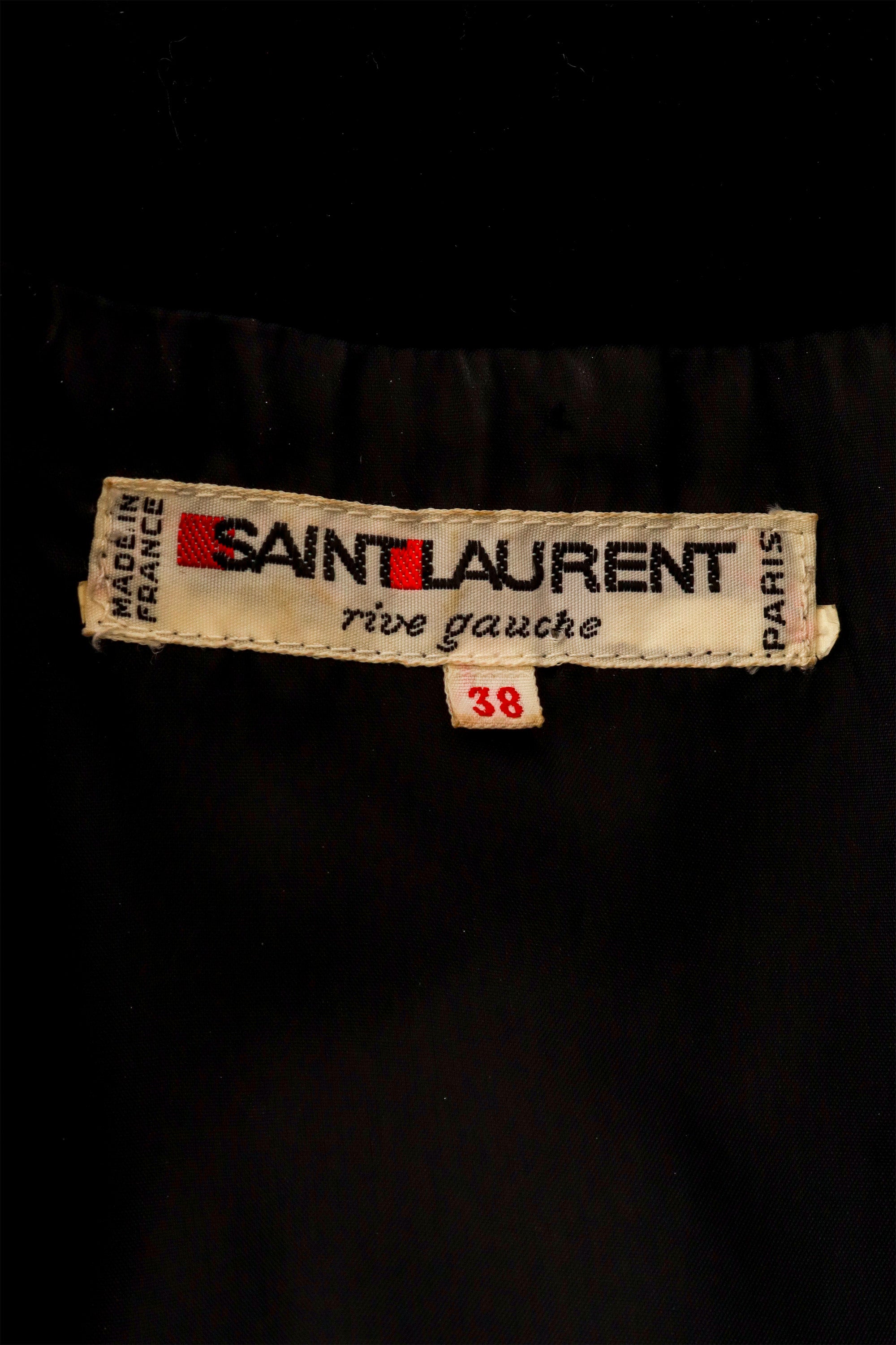 balloon sleeve dress by Yves Saint Laurent label  @ Recess LA