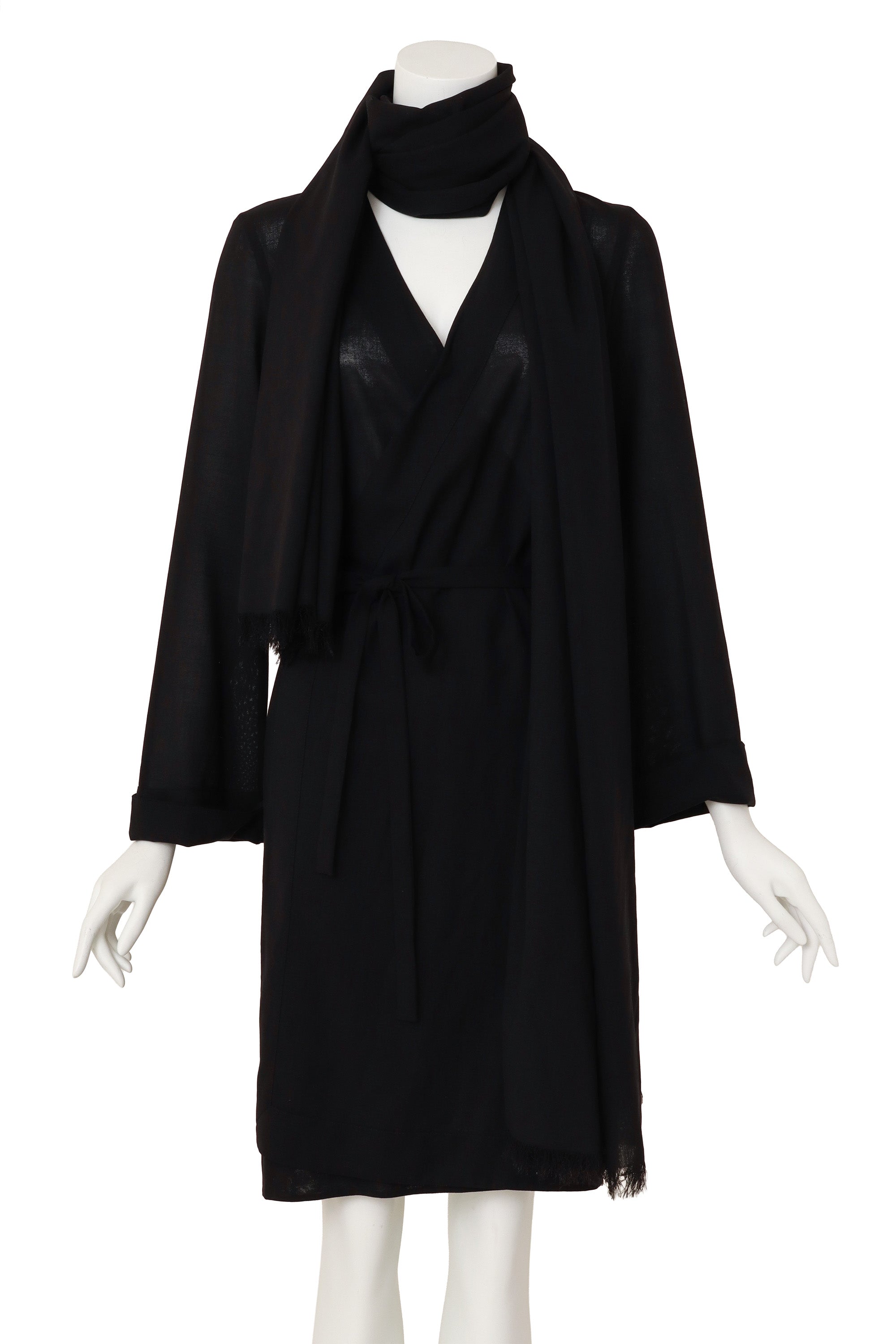 wrap dress by Jean Paul Gaultier on mannequin scarf neck wrapped @ Recess LA