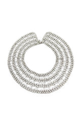 Vintage Filigree Rhinestone Bib Necklace @recess la