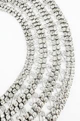 Vintage Filigree Rhinestone Bib Necklace detail @recess la