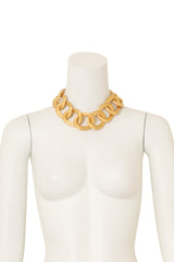 Vintage Brushed Organic Hoop Necklace on mannequin @ Recess LA