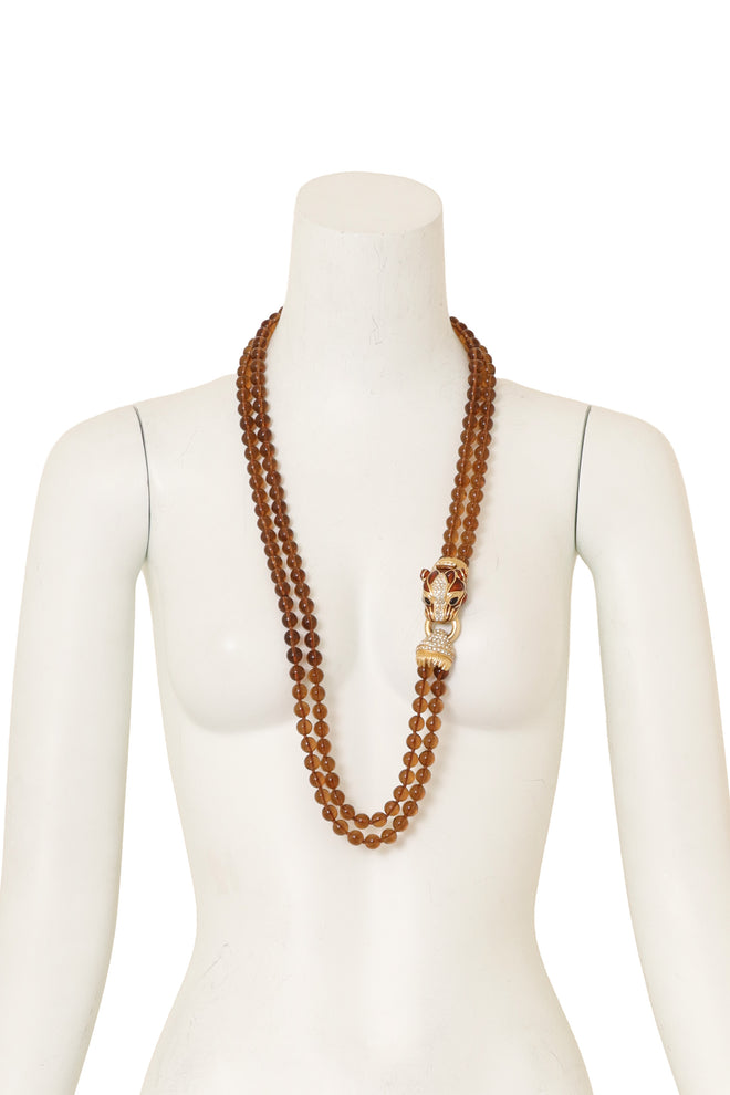 Panther Torsade Necklace by Ciner on mannequin @ Recess LA