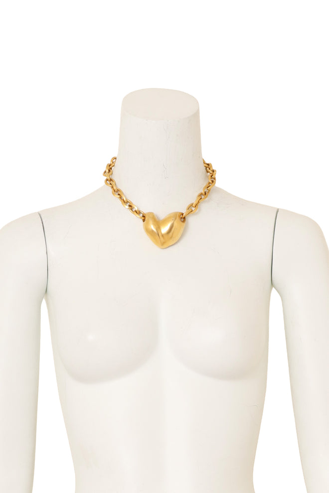 Modernist Abstract Heart Necklace by Morris on mannequin @ Recess LA