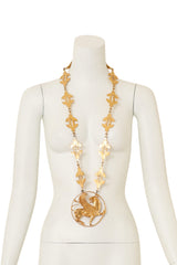 Large Griffin Medallion Necklace on mannequin @ Recess LA