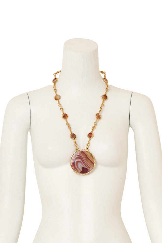 Marbled Disc Necklace @ Recess LA