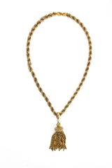 Vintage Monet Mixed Chain Tassel Necklace @recess la