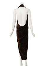 halter dress by Romeo Gigli on mannequin back @ Recess LA