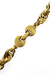 Vintage Monet Mixed Chain Tassel Necklace clasp @recess la