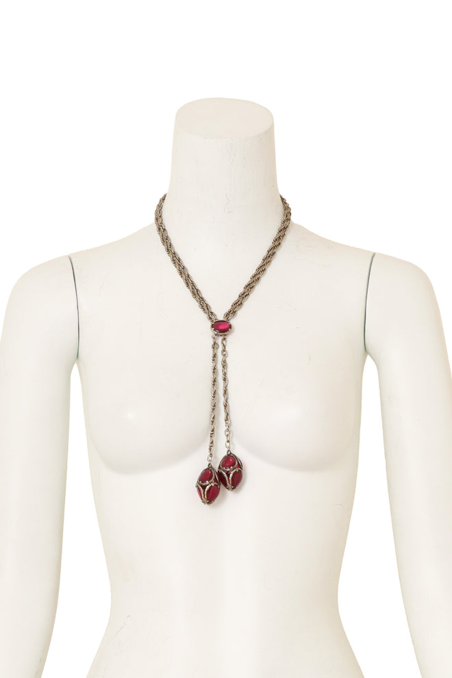 Egg Lariat Necklace by Trifari on mannequin @ Recess LA