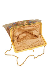Vintage Whiting & Davis  Diamond Floral Mesh Bag inside @ Recess LA