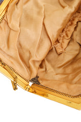 Vintage Whiting & Davis  Diamond Floral Mesh Bag corner wear @ Recess LA