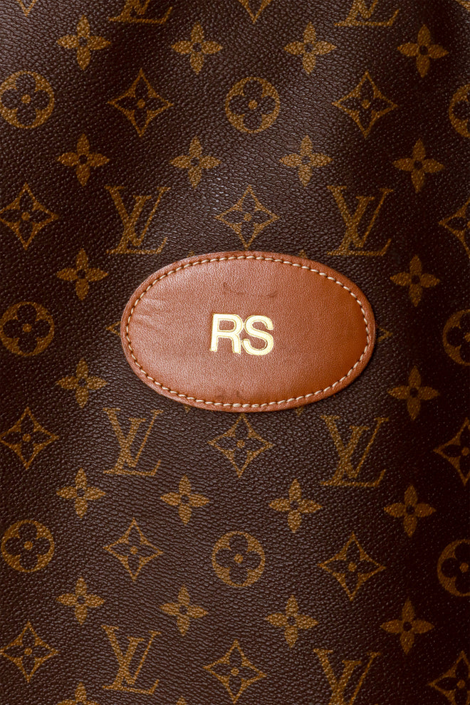 Louis Vuitton monogram garment bag monogram plaque @ Recess LA
