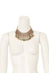 Moroccan Coin Fringe Necklace on mannequin @ Recess LA