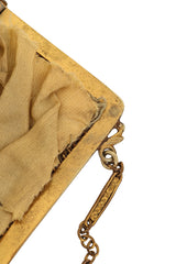 Vintage Whiting & Davis Plaid Floral Mesh Bag inside wear @ Recess LA