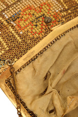 Vintage Whiting & Davis Plaid Floral Mesh Bag signature @ Recess LA