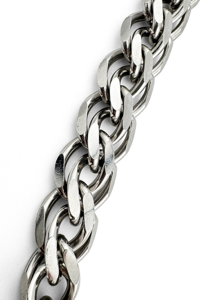 Vintage Givenchy Double Curb Link Necklace detail @recess la