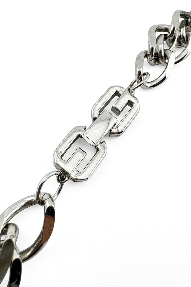 Vintage Givenchy Double Curb Link Necklace clasp @recess la
