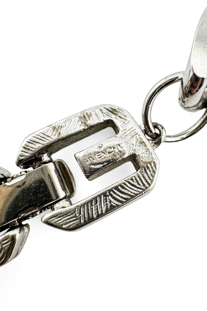 Vintage Givenchy Double Curb Link Necklace signature @recess la