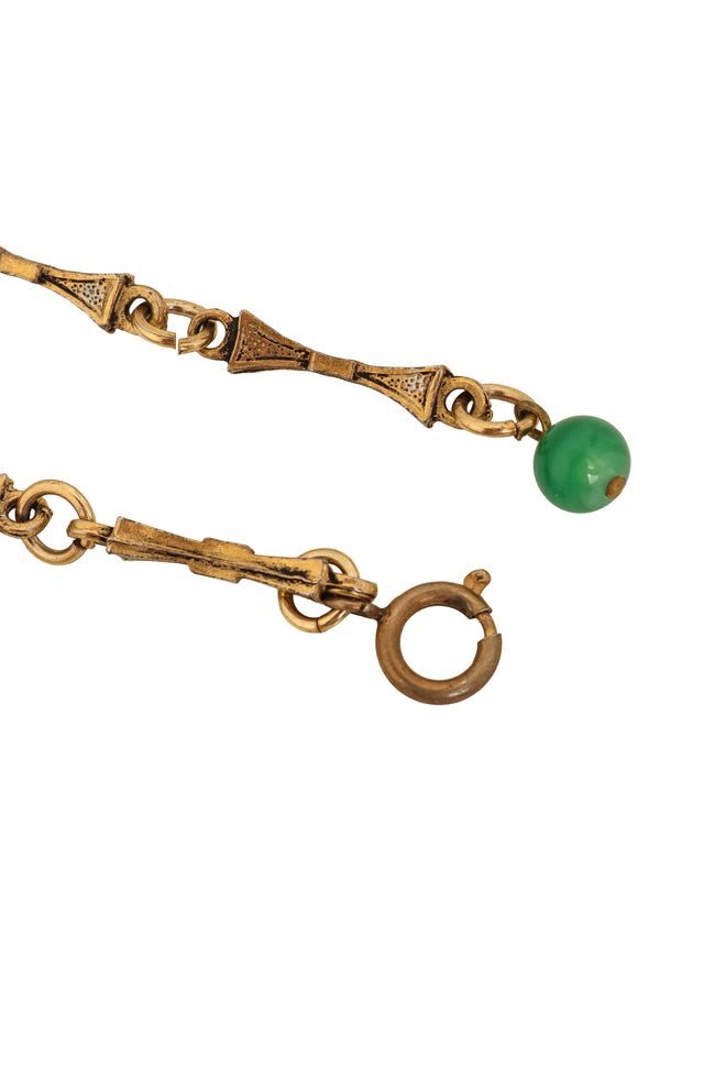 Moroccan Coin Fringe Necklace clasp @ Recess LA