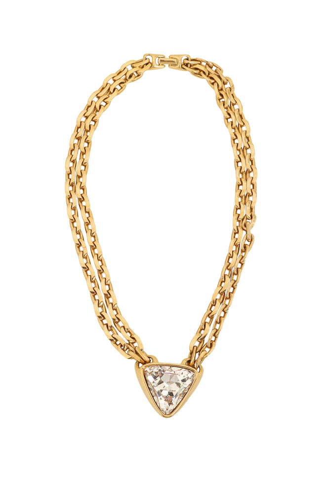 Trillion Crystal Collar Necklace by S.A.L. @ Recess LA