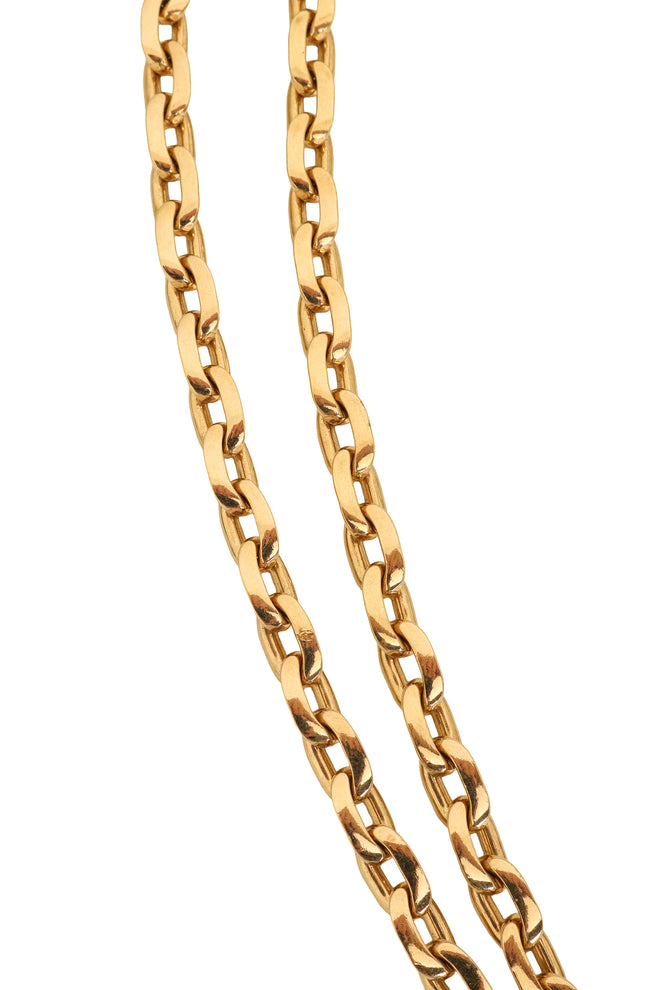 Trillion Crystal Collar Necklace by S.A.L. chain close @ Recess LA
