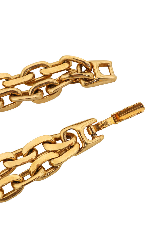 Trillion Crystal Collar Necklace by S.A.L. clasp open @ Recess LA