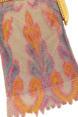 Vintage Whiting & Davis Mini Noveau Mesh Bag print close @ Recess LA