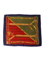 Large silk Aztec baroque print scarf by Celine @ Recess LA