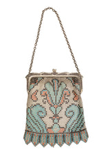 Vintage Whiting & Davis Silver Filigree Noveau Mesh Bag @ Recess LA