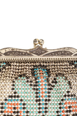 Vintage Whiting & Davis Silver Filigree Noveau Mesh Bag clasp @ Recess LA