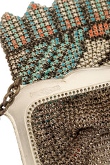 Vintage Whiting & Davis Silver Filigree Noveau Mesh Bag signature @ Recess LA