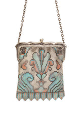 Vintage Whiting & Davis Silver Filigree Noveau Mesh Bag close @ Recess LA