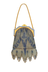 Vintage Whiting & Davis Arch Frame Fringe Mesh Bag @ Recess LA