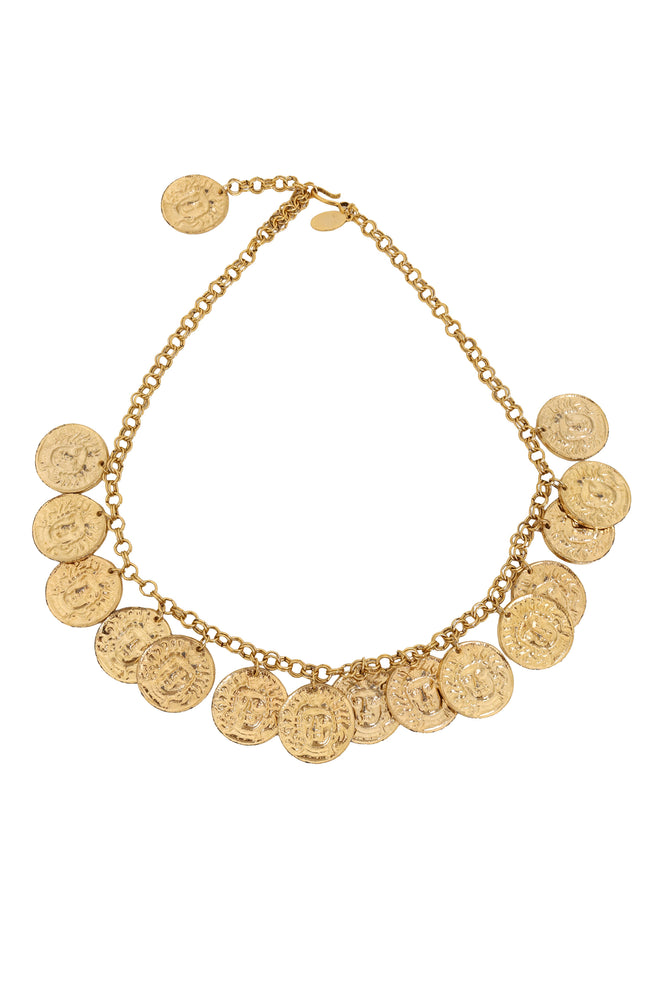 Medusa Coin Collar Necklace by Julie Rubano @ Recess LA