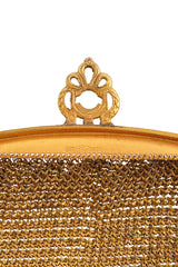 Vintage Whiting & Davis Filigree Geo Floral Mesh Bag signature @ Recess LA