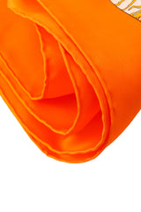 Large silk Feria de Sevilla celebration print scarf by Hermés hem stitching  @ Recess LA