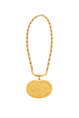 Oval Dot Plate Pendant Necklace by Pauline Rader @ Recess LA
