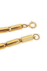 Oval Dot Plate Pendant Necklace by Pauline Rader clasp @ Recess LA