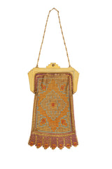 Vintage Whiting & Davis Gold Deco Mini Mesh Bag @ Recess LA