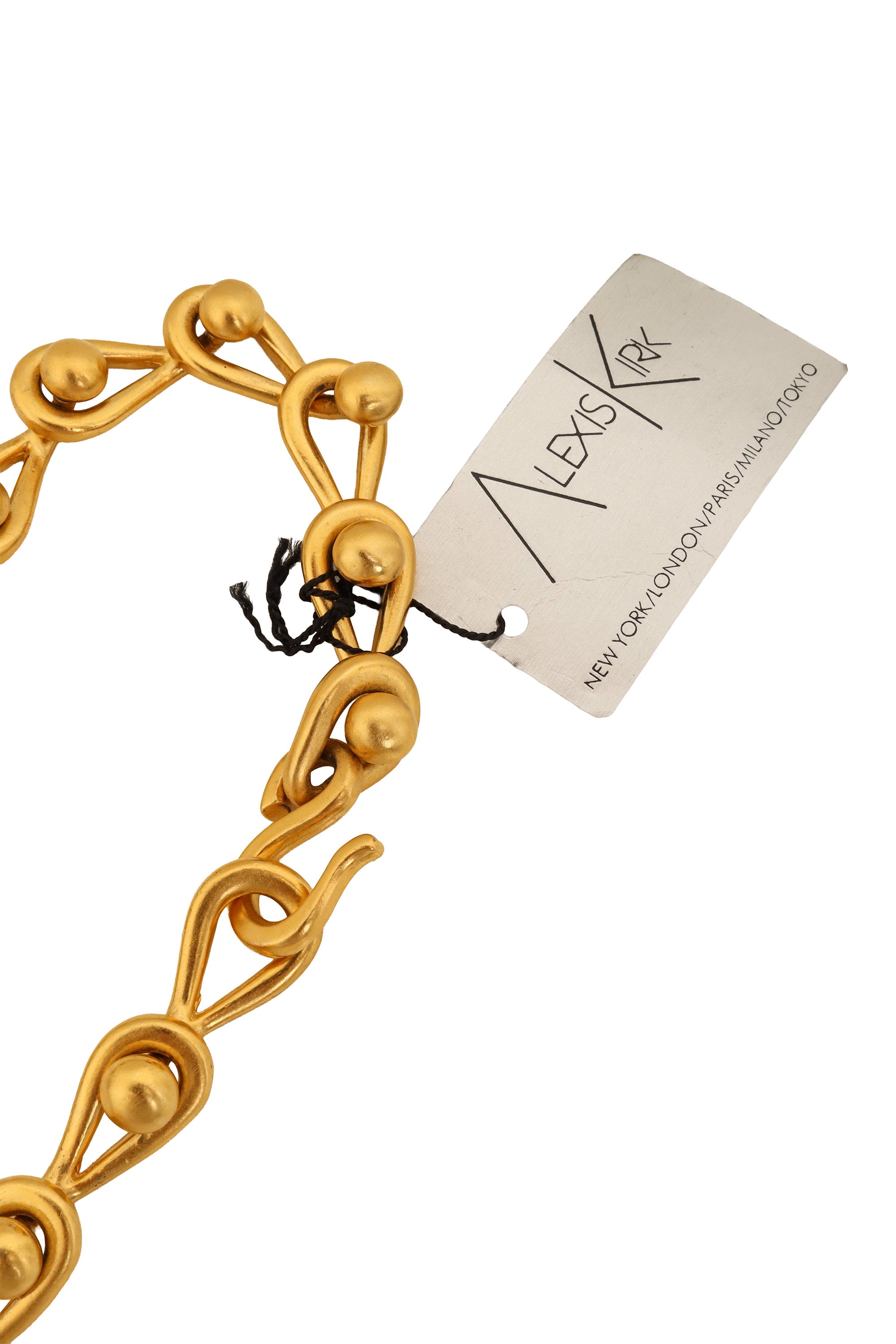 Teardrop Ball Chain Belt tag @ Recess LA