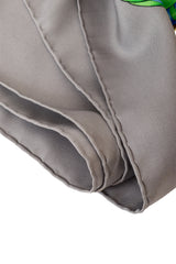 Large silk Les Rubans de Cheval print scarf by Hermés hem stitching  @ Recess LA