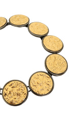 Hammered Disc Necklace by Yves Saint Laurent close @ Recess LA